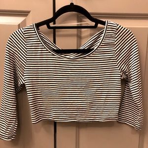 Striped crop top